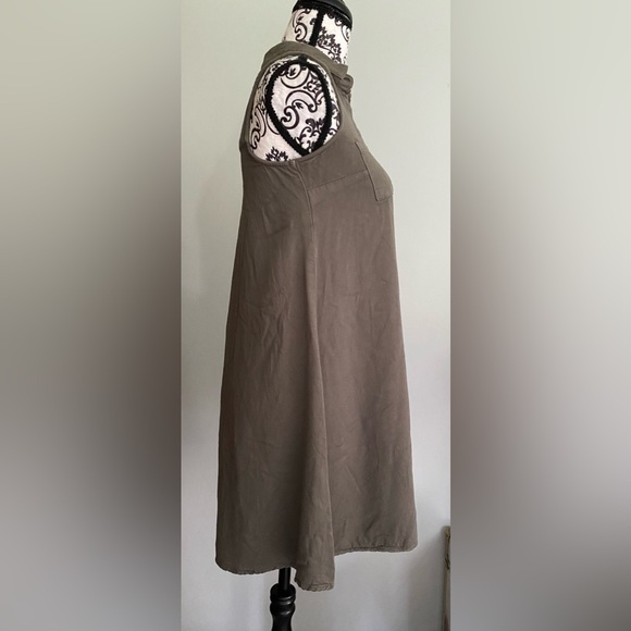 ‼️SOLD‼️ Mossimo Supply Co Collard Chambray Olive Shirt Dress Women's Size XS🩷 - Picture 3 of 5